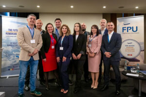 FPU Romania joins the ITF and ETF. Here is part of the team behind FPU Romania at a conference in Bucharest earlier this year.