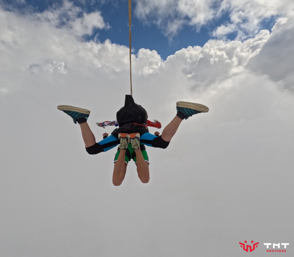 Tandem freefall with TNT Brothers