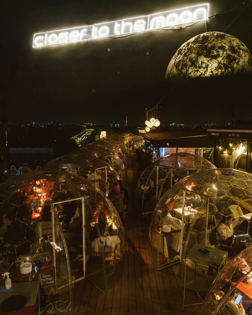 inea Closer to the Moon rooftop igloos