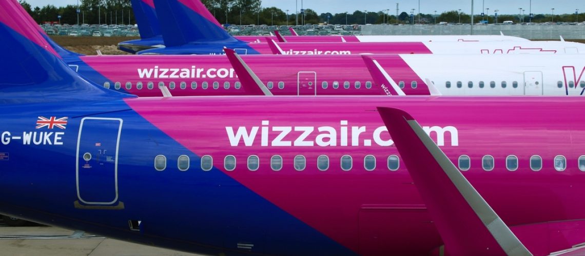 Luton,,Uk,-,July,12,,2019:,Wizz,Air,Airbus,A320